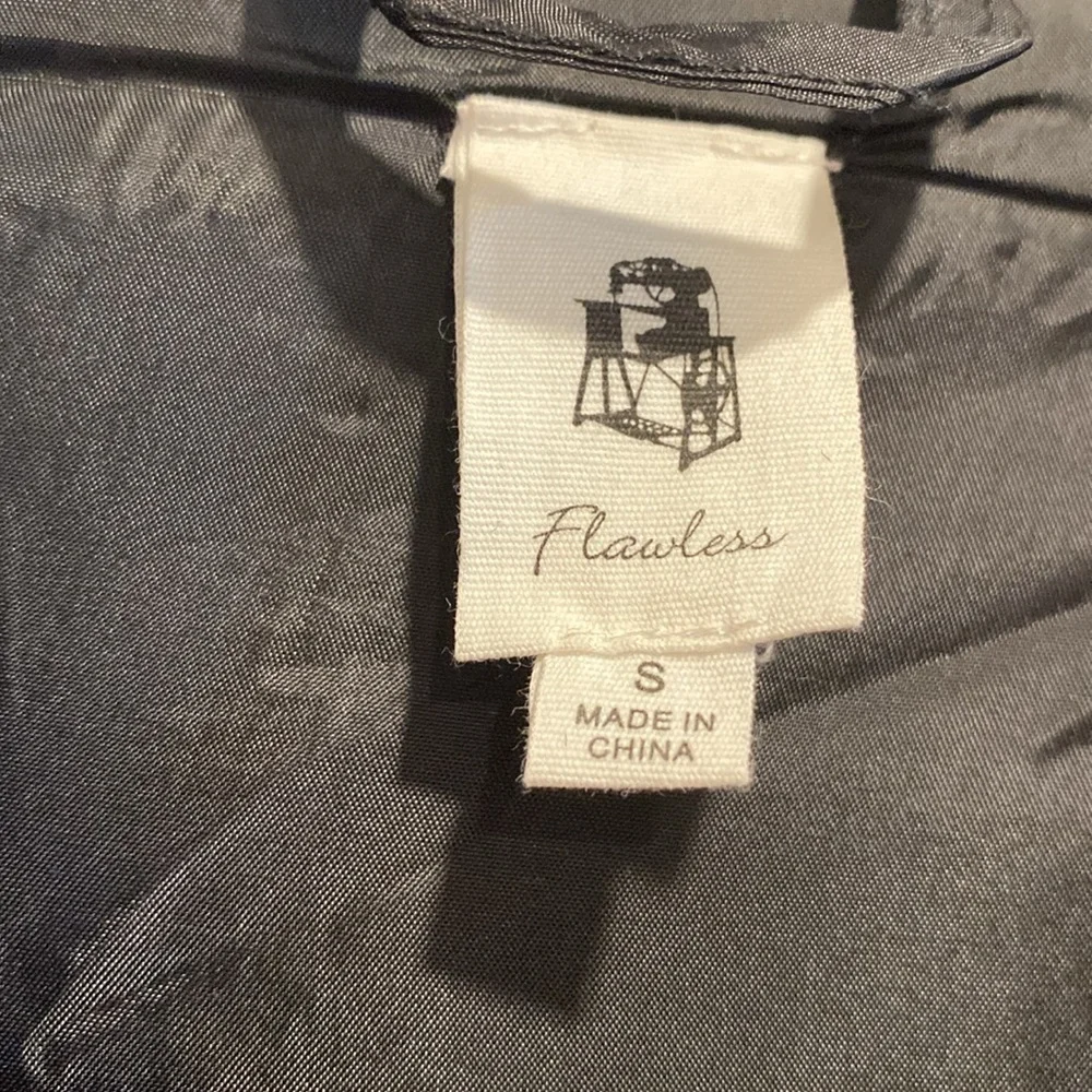 Flannel Fleece Zip Up Bomber Jacket NWOT Women’s Small